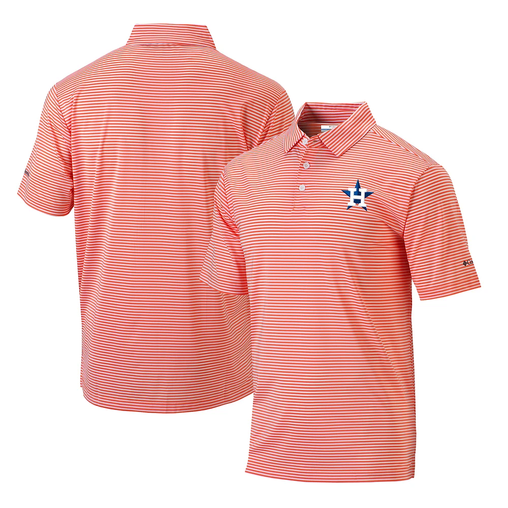 Men's Columbia Houston Astros Golf Club Invite Omni-Wick Polo