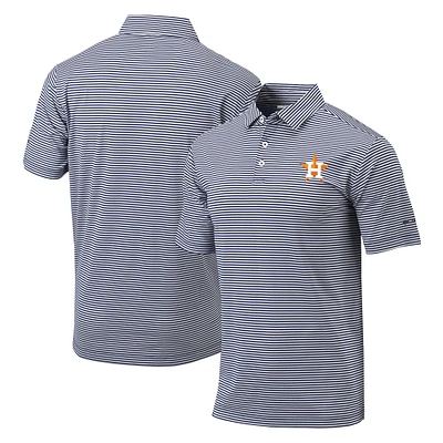 Men's Columbia Navy Houston Astros Golf Club Invite Omni-Wick Polo