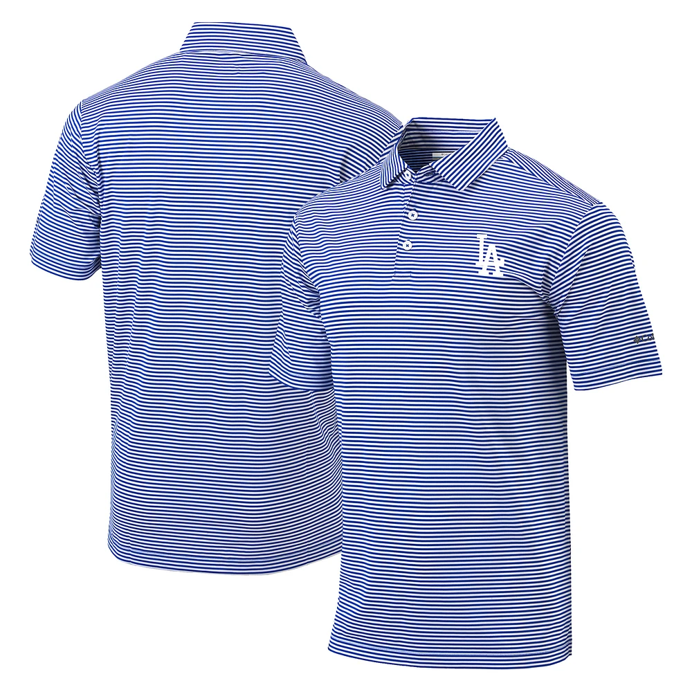 Men's Columbia Royal Los Angeles Dodgers Golf Club Invite Omni-Wick Polo