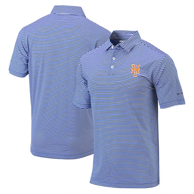 Men's Columbia Royal New York Mets Golf Club Invite Omni-Wick Polo