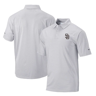 Men's Columbia Gray San Diego Padres Golf Club Invite Omni-Wick Polo