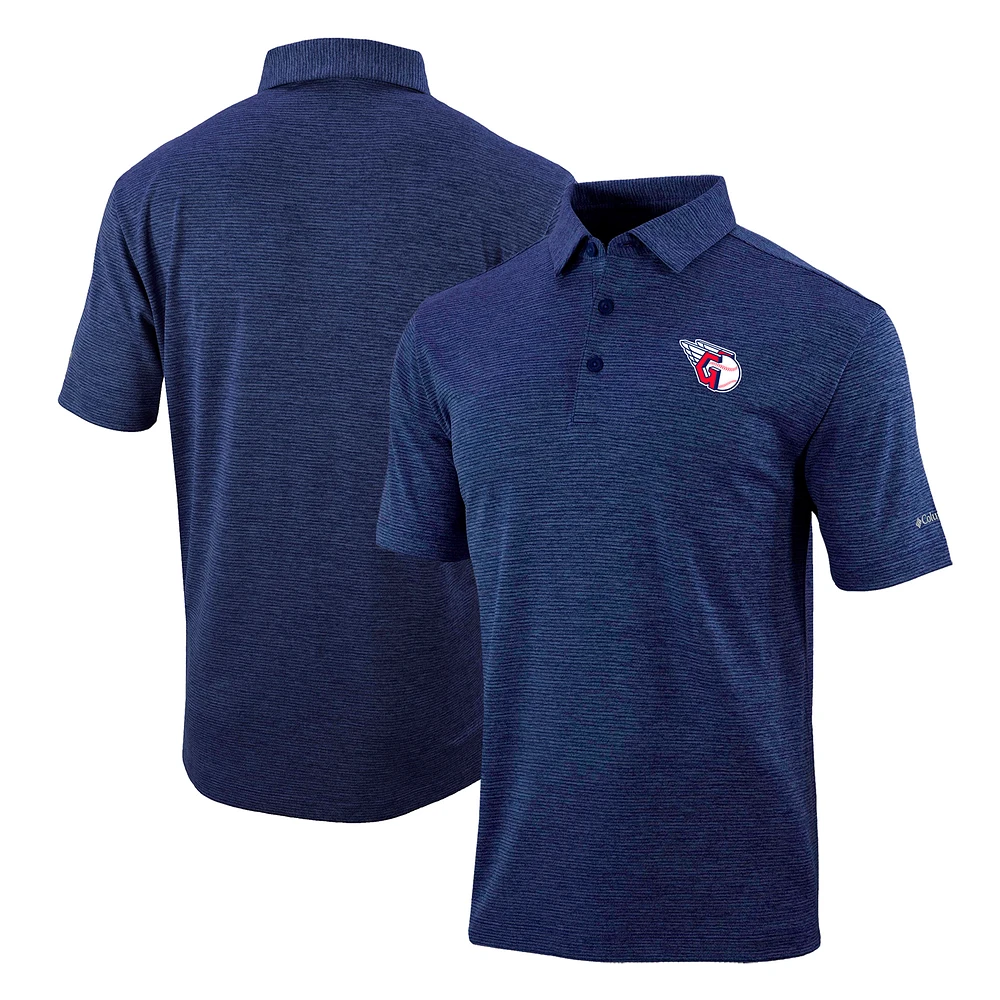 Men's Columbia Navy Cleveland Guardians Omni-Wick Polo