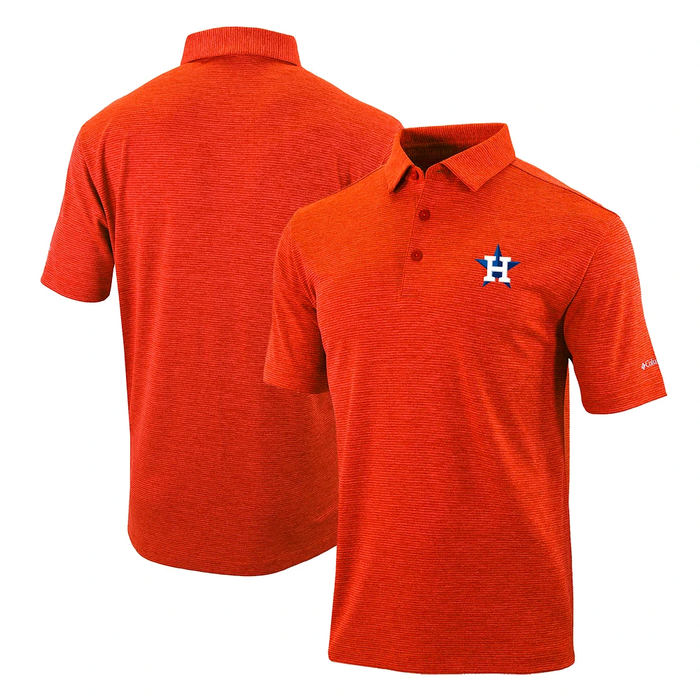 Men's Columbia Orange Houston Astros Omni-Wick Polo
