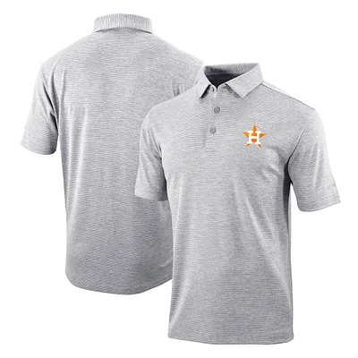 Men's Columbia Gray Houston Astros Omni-Wick Polo