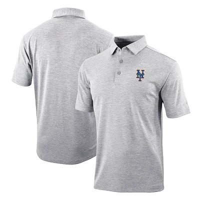 Men's Columbia Gray New York Mets Omni-Wick Polo