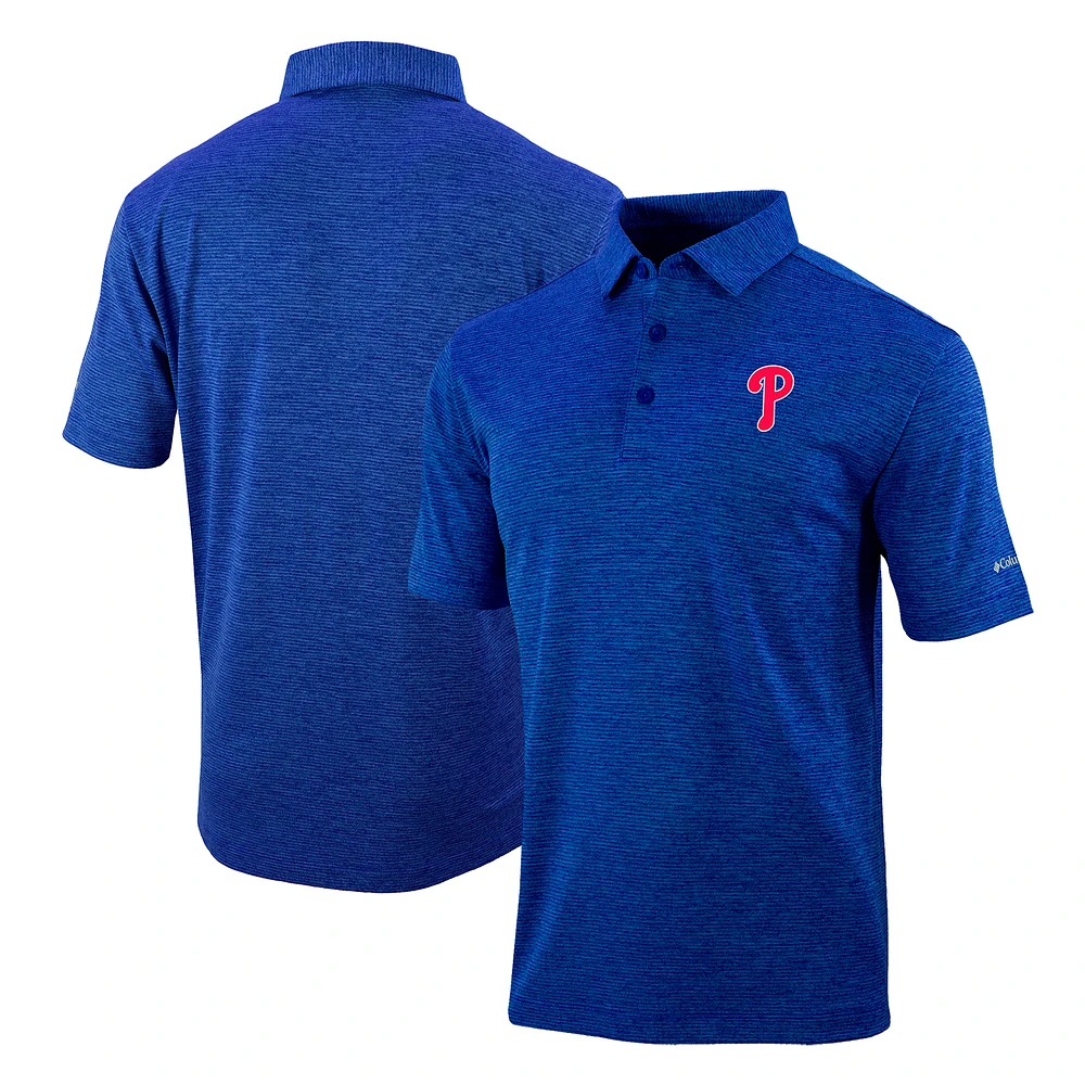 Men's Columbia Royal Philadelphia Phillies Omni-Wick Polo