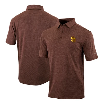 Men's Columbia Brown San Diego Padres Omni-Wick Polo