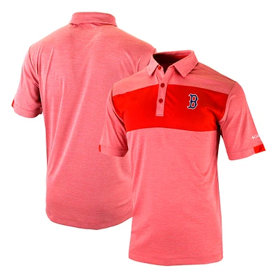 Men's Columbia Red Boston Sox Omni-Wick Total Control Polo