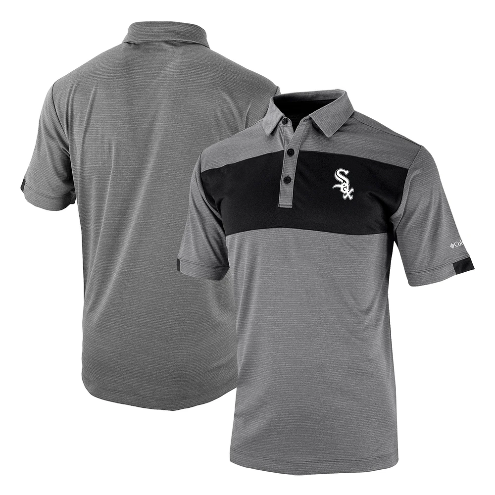 Men's Columbia Black Chicago White Sox Omni-Wick Total Control Polo