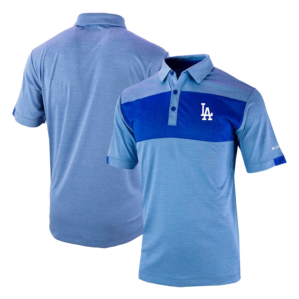 Men's Columbia Royal Los Angeles Dodgers Omni-Wick Total Control Polo