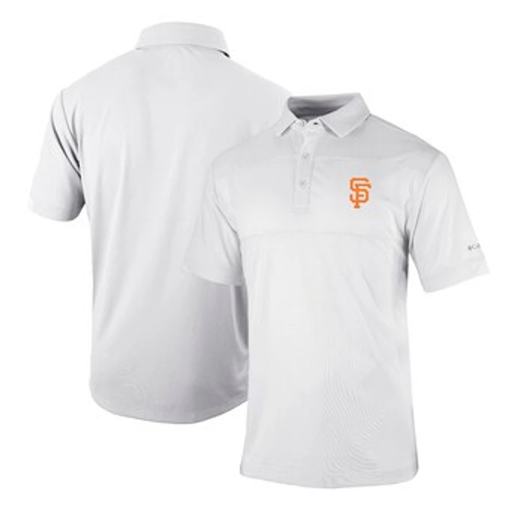 Men's Columbia White San Francisco Giants Omni-Wick Total Control Polo