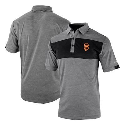 Men's Columbia Black San Francisco Giants Omni-Wick Total Control Polo