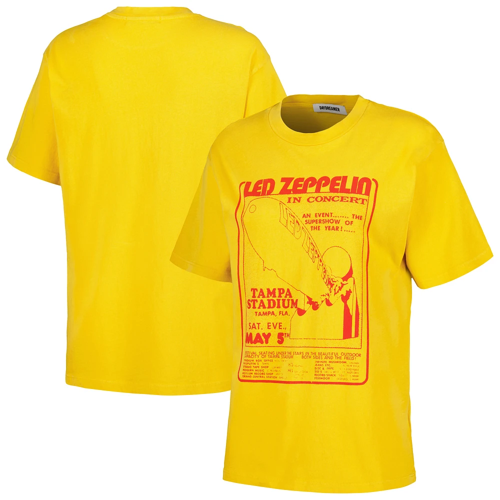 Women's Daydreamer Yellow Led Zeppelin Weekend Graphic T-Shirt
