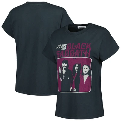 Women's Daydreamer Charcoal Black Sabbath Tour Graphic T-Shirt