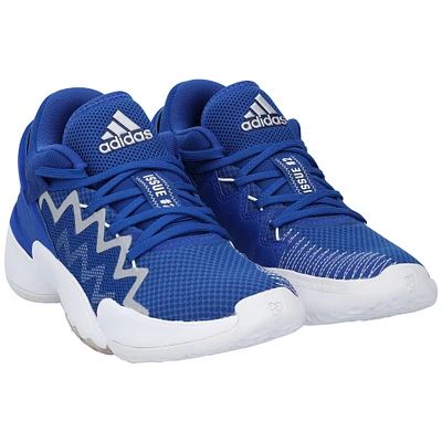 Kansas Jayhawks Team-Issued Blue Adidas Shoes from the Basketball Program
