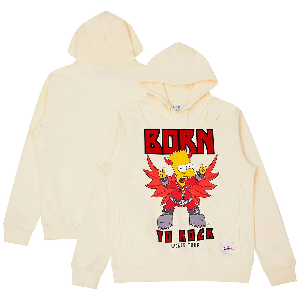 Men's Freeze Max Cream The Simpsons Graphic Pullover Hoodie