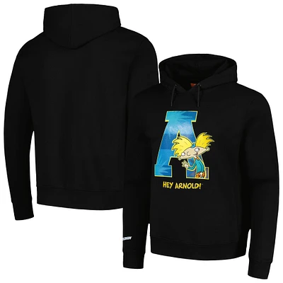 Men's Freeze Max Black Hey Arnold! Graphic Pullover Hoodie