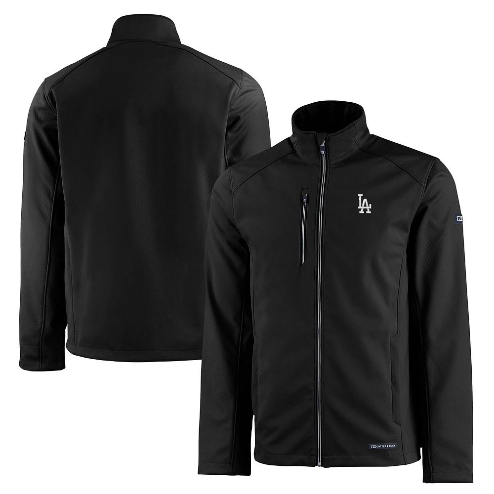 Men's Cutter & Buck Los Angeles Dodgers Evoke Eco Softshell Recycled Full-Zip Jacket
