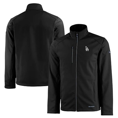 Men's Cutter & Buck Los Angeles Dodgers Evoke Eco Softshell Recycled Full-Zip Jacket