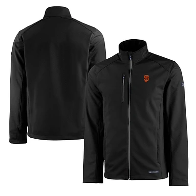 Men's Cutter & Buck San Francisco Giants Evoke Eco Softshell Recycled Full-Zip Jacket