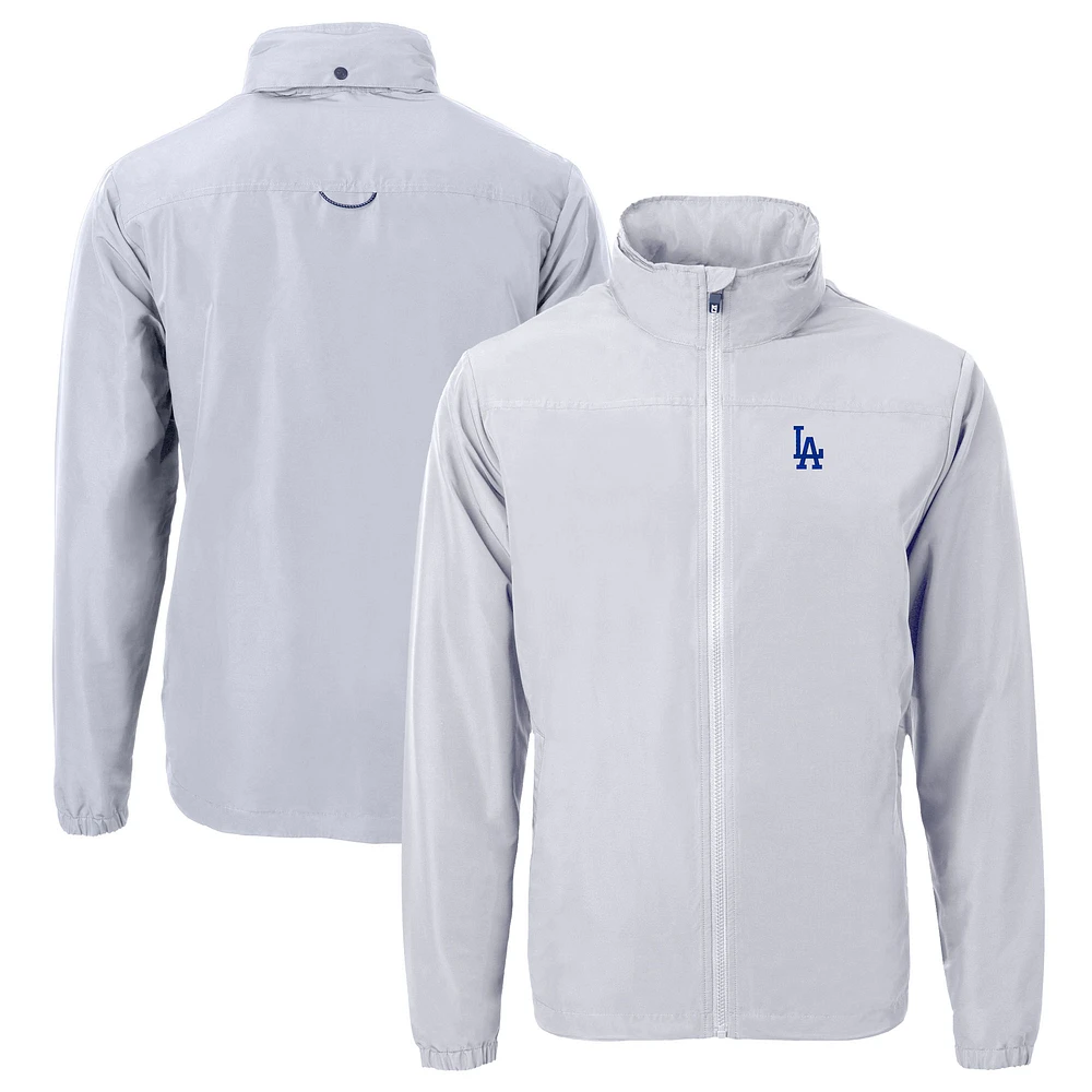 Men's Cutter & Buck Los Angeles Dodgers Charter Eco Recycled Full-Zip Jacket