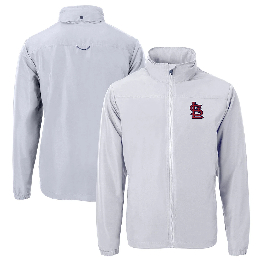 Men's Cutter & Buck St. Louis Cardinals Charter Eco Recycled Full-Zip Jacket