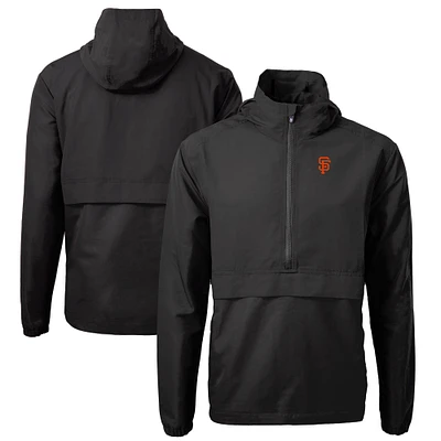 Men's Cutter & Buck San Francisco Giants Charter Eco Recycled Half-Zip Anorak Jacket