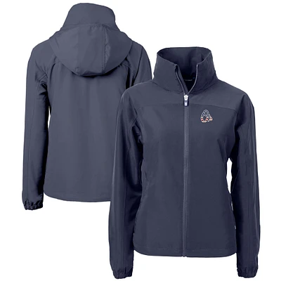 Women's Cutter & Buck Navy Baltimore Orioles Charter Eco Recycled Full-Zip Jacket