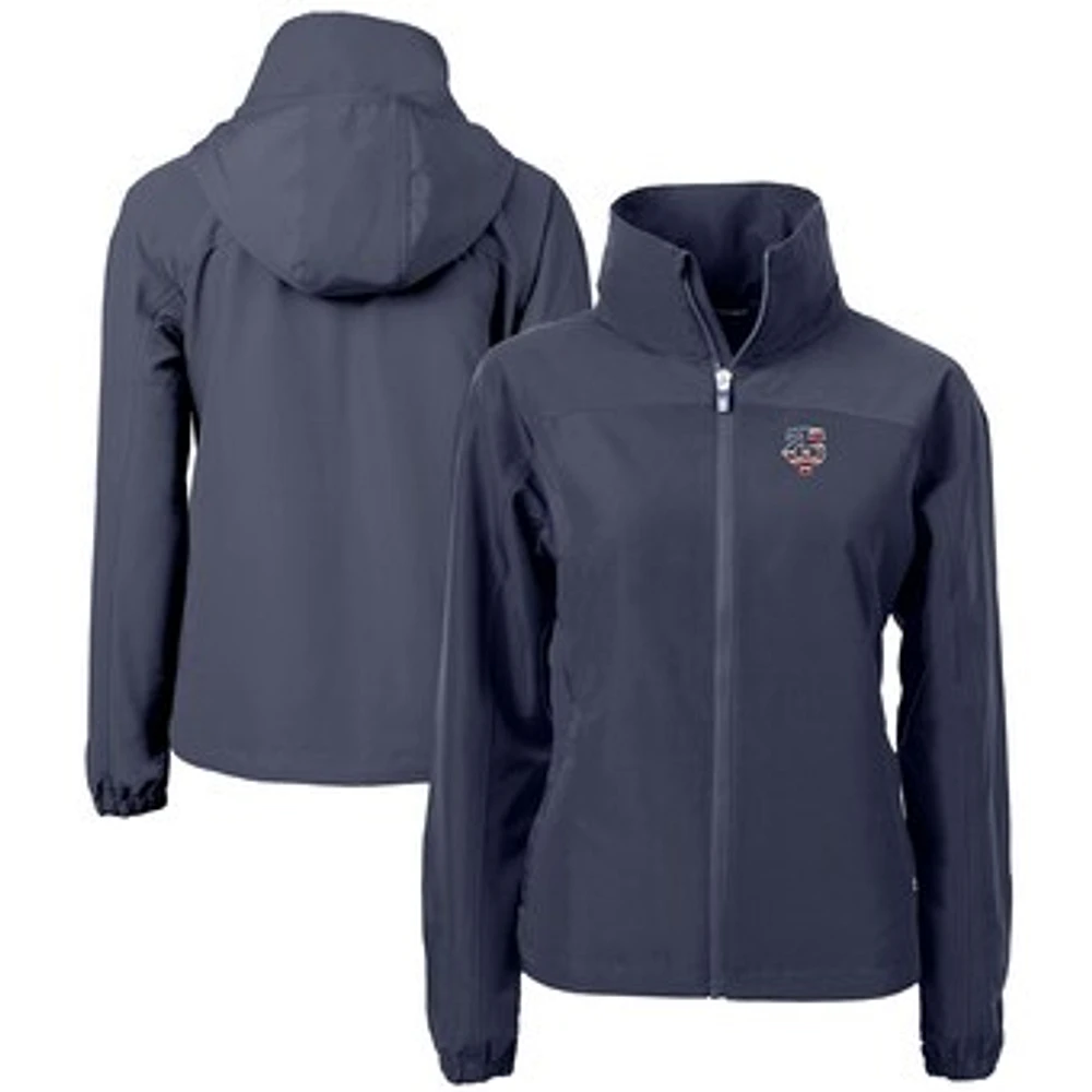 Women's Cutter & Buck Navy Minnesota Twins Charter Eco Recycled Full-Zip Jacket
