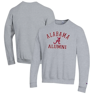 Men's Champion Crimson Alabama Crimson Tide Alumni Logo Arch Pullover Sweatshirt