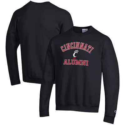 Men's Champion Black Cincinnati Bearcats Alumni Logo Arch Pullover Sweatshirt