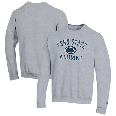 Men's Champion Gray Penn State Nittany Lions Alumni Logo Arch Pullover Sweatshirt