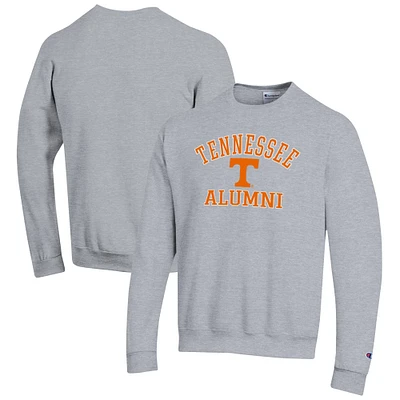 Men's Champion Gray Tennessee Volunteers Alumni Logo Arch Pullover Sweatshirt
