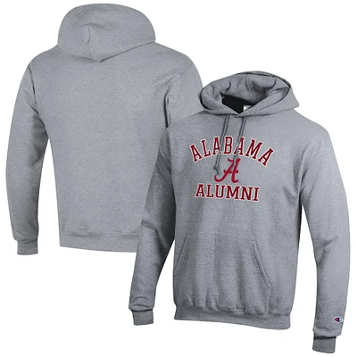 Men's Champion Gray Alabama Crimson Tide Alumni Logo Pullover Hoodie
