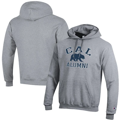 Men's Champion Gray Cal Bears Alumni Logo Pullover Hoodie