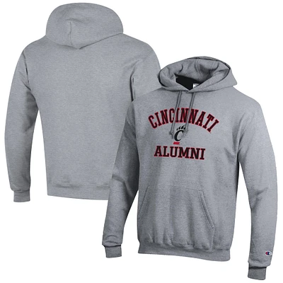 Men's Champion Gray Cincinnati Bearcats Alumni Logo Pullover Hoodie