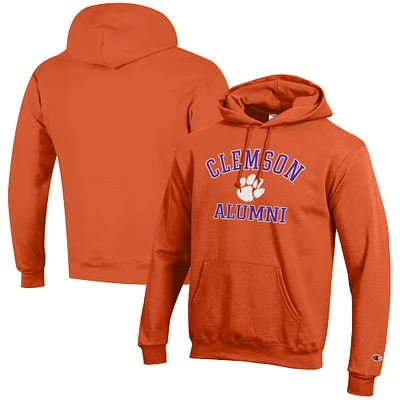 Men's Champion Orange Clemson Tigers Alumni Logo Pullover Hoodie