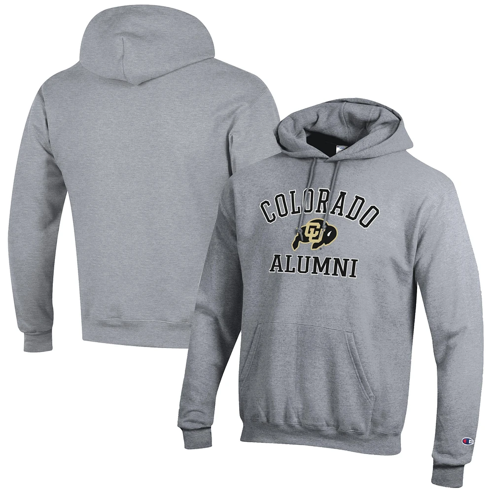 Men's Champion Gray Colorado Buffaloes Alumni Logo Pullover Hoodie