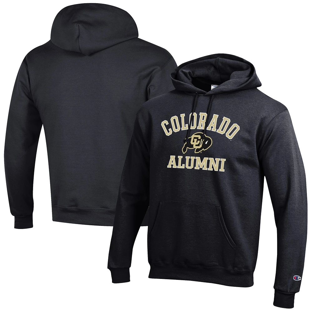 Men's Champion Black Colorado Buffaloes Alumni Logo Pullover Hoodie