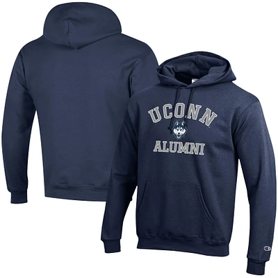 Men's Champion Navy UConn Huskies Alumni Logo Pullover Hoodie