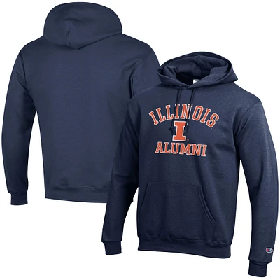 Men's Champion Navy Illinois Fighting Illini Alumni Logo Pullover Hoodie