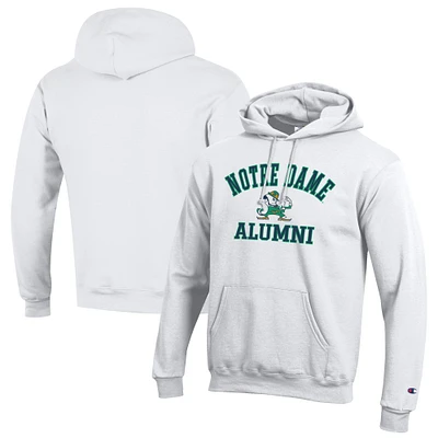 Men's Champion White Notre Dame Fighting Irish Alumni Logo Pullover Hoodie