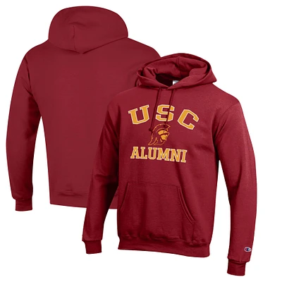 Men's Champion Cardinal USC Trojans Alumni Logo Pullover Hoodie