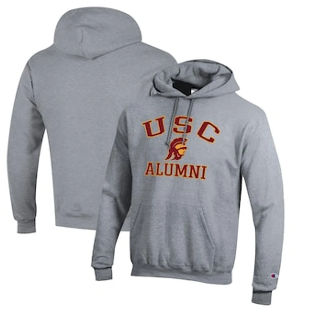 Men's Champion Gray USC Trojans Alumni Logo Pullover Hoodie