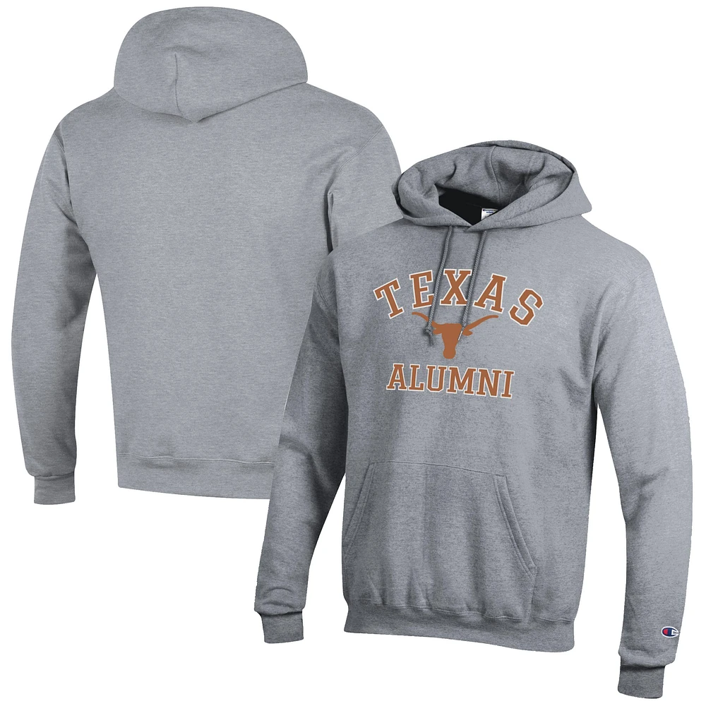 Men's Champion Gray Texas Longhorns Alumni Logo Pullover Hoodie