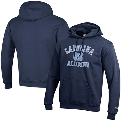 Men's Champion Navy North Carolina Tar Heels Alumni Logo Pullover Hoodie