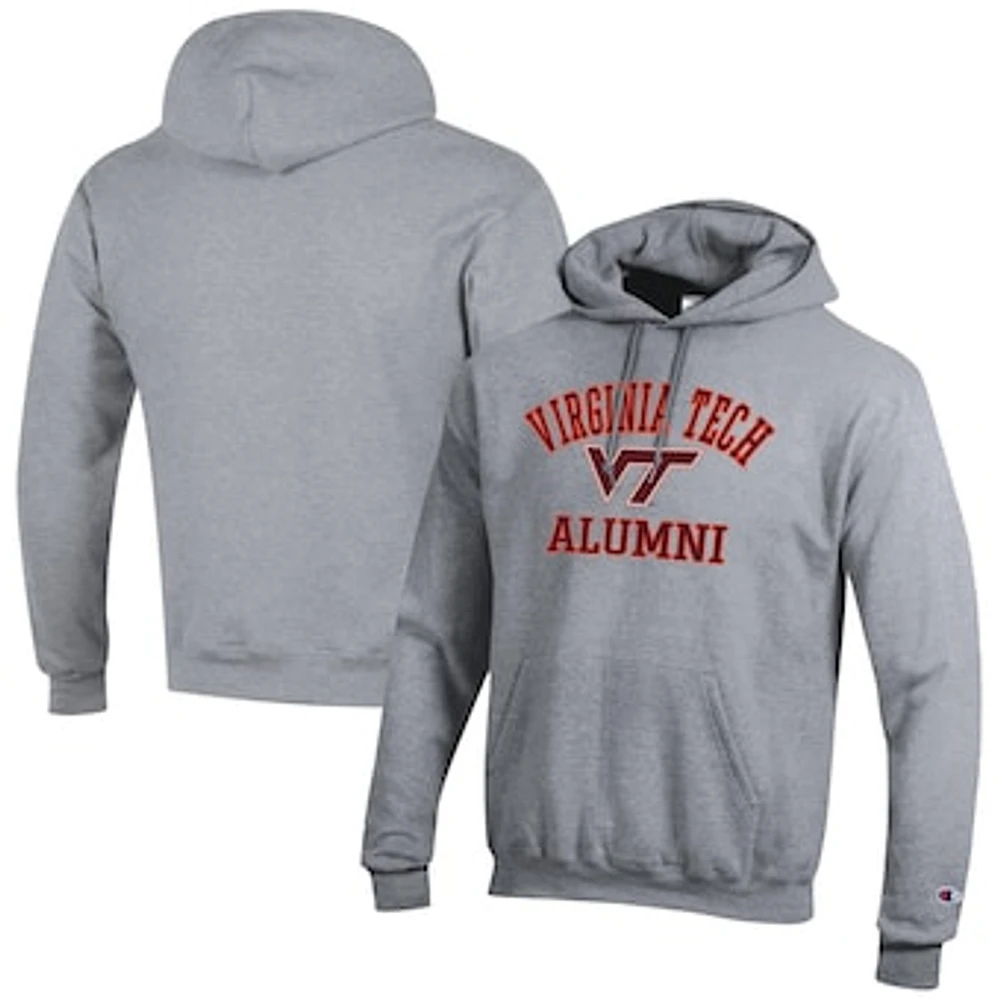 Men's Champion Gray Virginia Tech Hokies Alumni Logo Pullover Hoodie