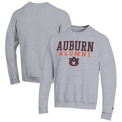 Men's Champion Gray Auburn Tigers Alumni Logo Pullover Sweatshirt