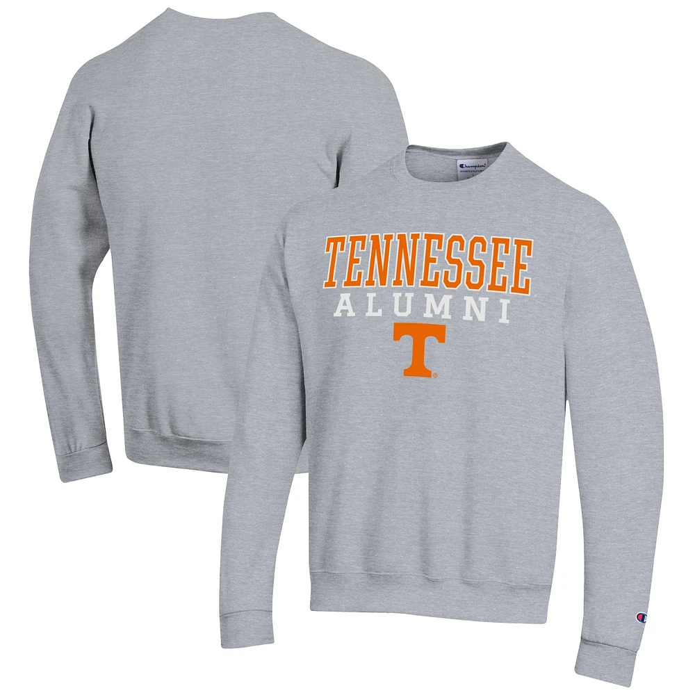 Men's Champion Gray Tennessee Volunteers Alumni Logo Pullover Sweatshirt