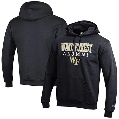 Men's Champion Wake Forest Demon Deacons Alumni Logo Stack Pullover Hoodie